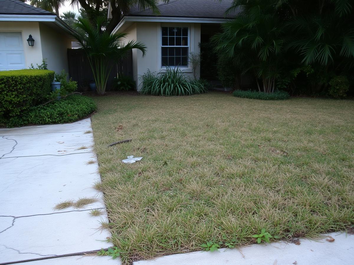 Before — Coral Gables Front Yard Transformation